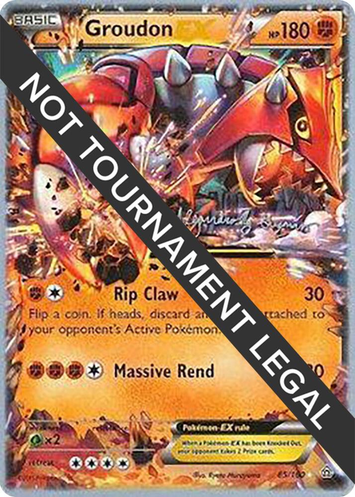 Groudon EX - 2015 (Alejandro Ng-Guzman) 85/160 Ultra Rare World Championship Decks Pokémon card