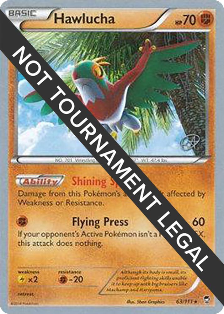 Hawlucha - 2015 (Rowan Stavenow) 63/111 Rare World Championship Decks Pokémon card