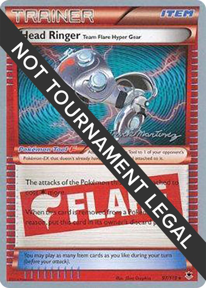 Head Ringer (Team Flare Hyper Gear) - 2015 (Patrick Martinez) 97/119 Rare World Championship Decks Pokémon card