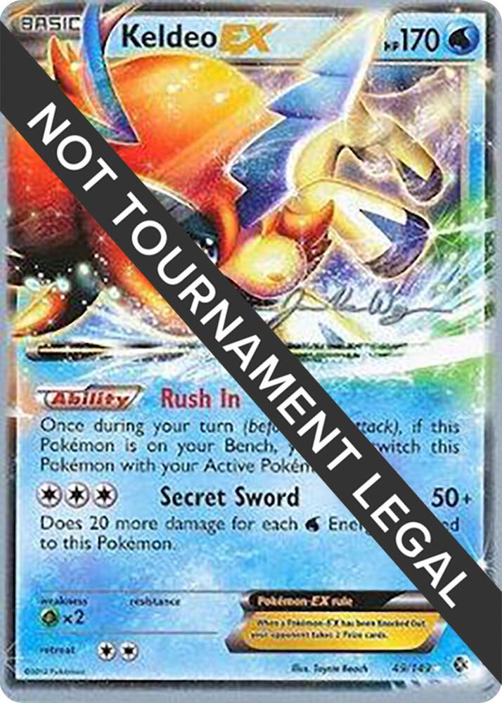 Keldeo EX - 2015 (Jacob Van Wagner) 49/149 Ultra Rare World Championship Decks Pokémon card