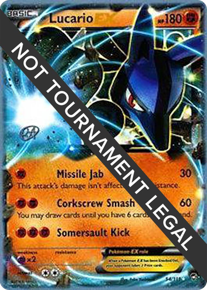 Lucario EX - 2015 (Rowan Stavenow) 54/111 Ultra Rare World Championship Decks Pokémon card