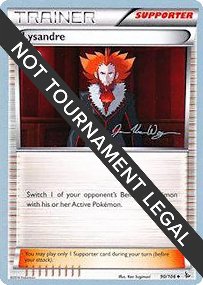 Lysandre - 2015 (Jacob Van Wagner) 90/106 Uncommon World Championship Decks Pokémon card