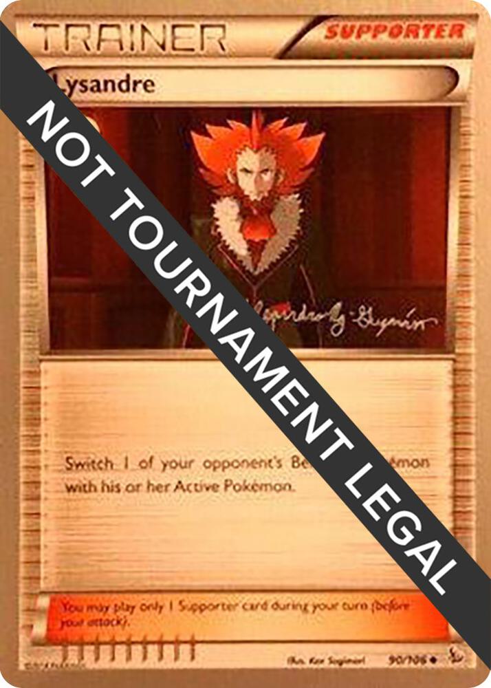Lysandre - 2015 (Alejandro Ng-Guzman) 90/106 Uncommon World Championship Decks Pokémon card