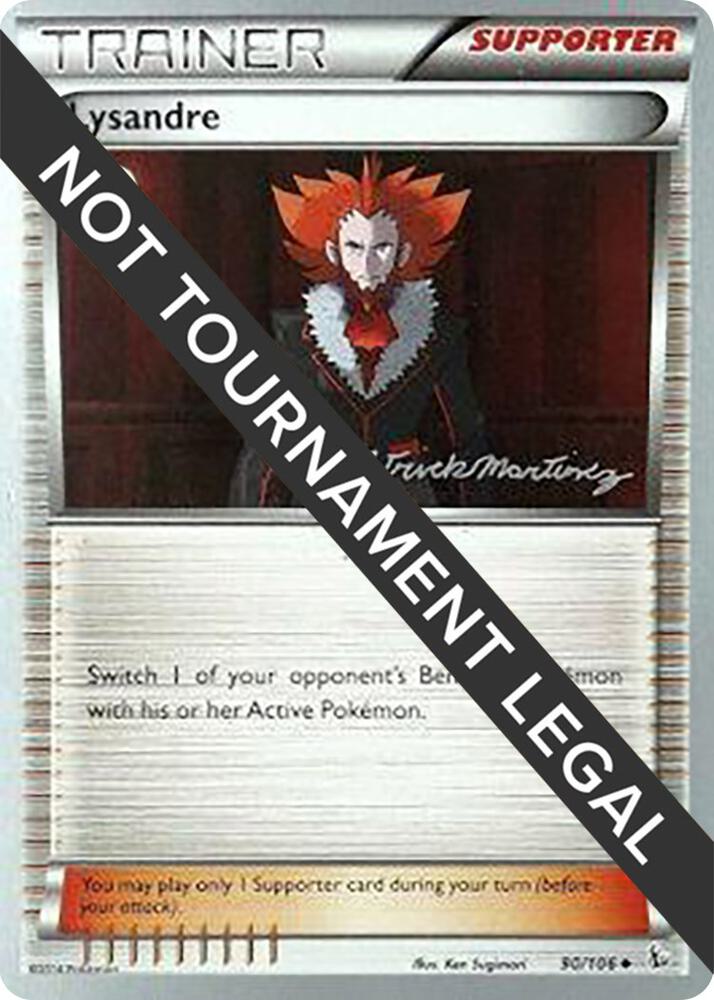 Lysandre - 2015 (Patrick Martinez) 90/106 Uncommon World Championship Decks Pokémon card
