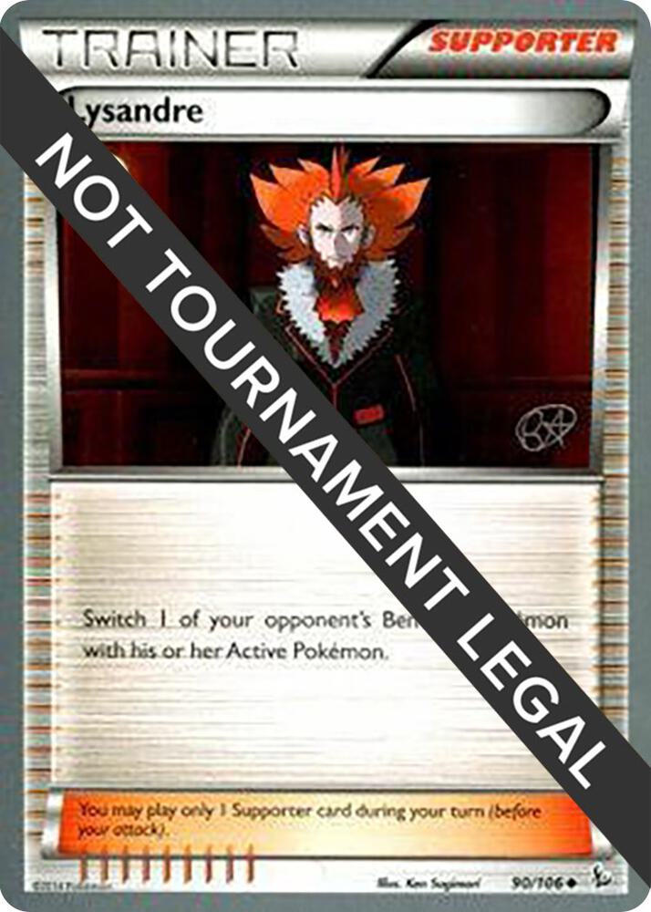 Lysandre - 2015 (Rowan Stavenow) 90/106 Uncommon World Championship Decks Pokémon card