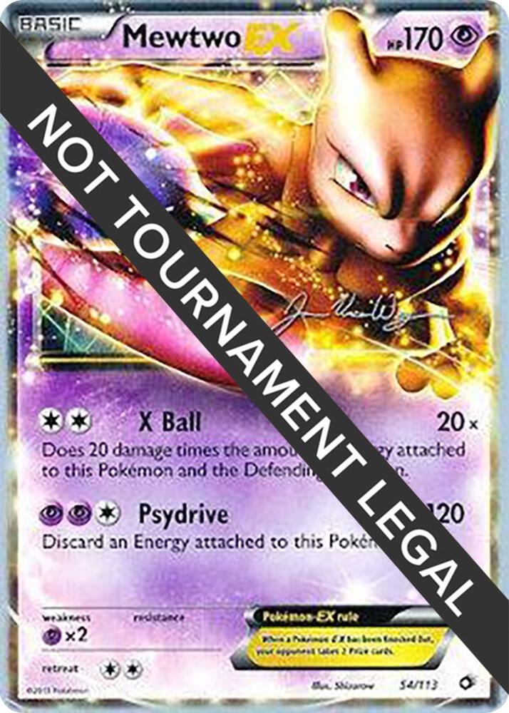 Mewtwo EX - 2015 (Jacob Van Wagner) 54/113 Ultra Rare World Championship Decks Pokémon card