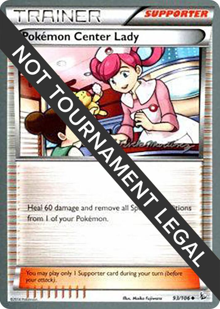 Pokemon Center Lady - 2015 (Patrick Martinez) 93/106 Uncommon World Championship Decks Pokémon card