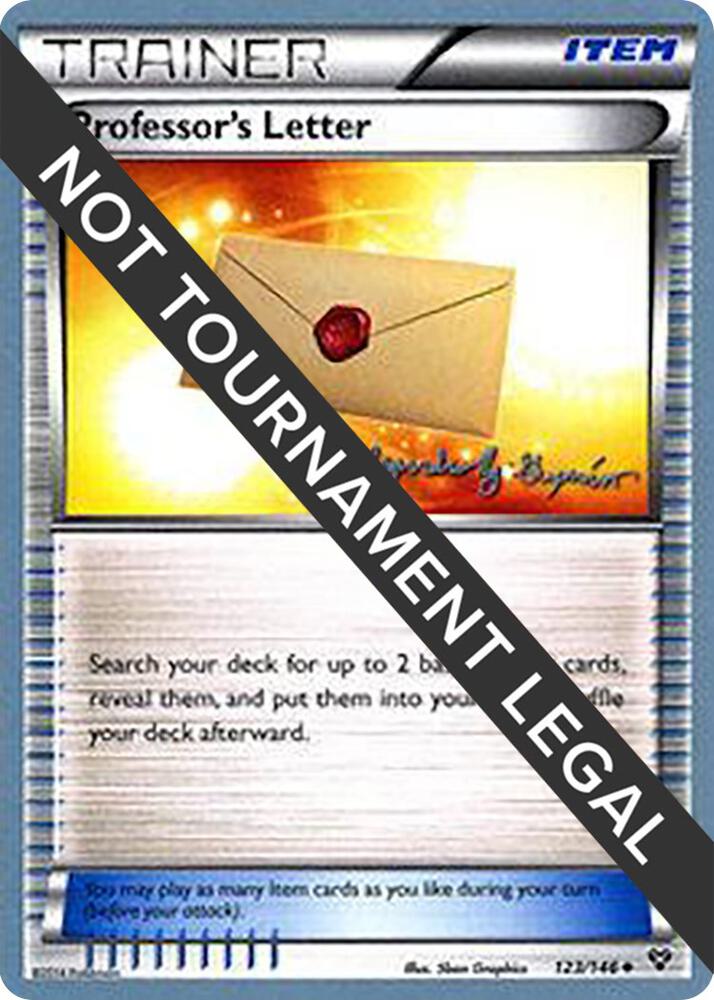 Professor's Letter - 2015 (Alejandro Ng-Guzman) 123/146 Uncommon World Championship Decks Pokémon card