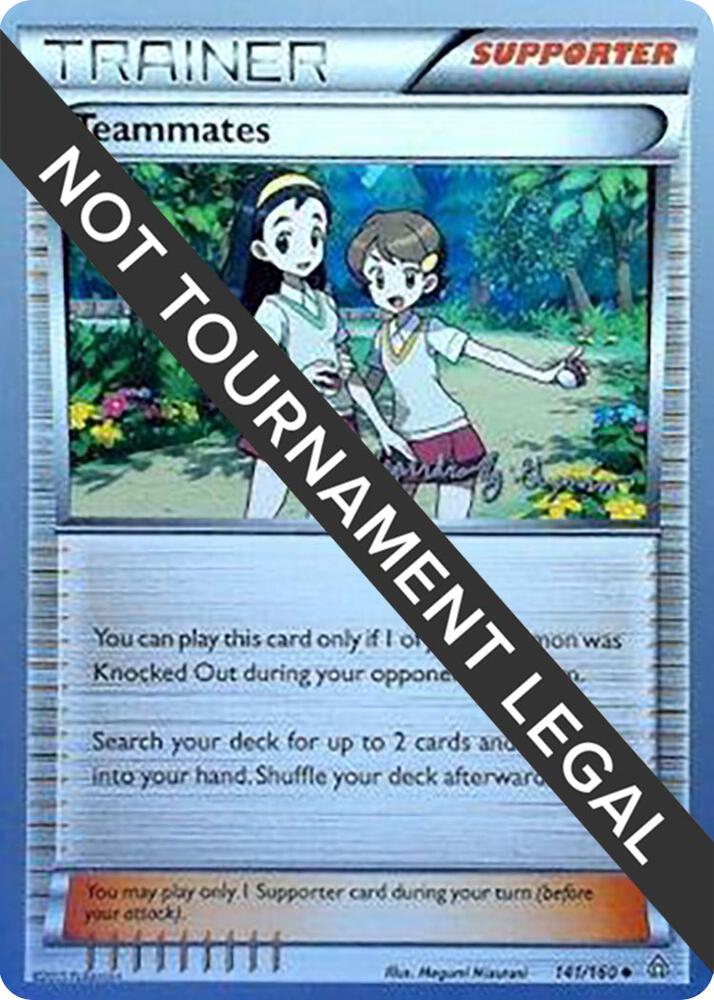 Teammates - 2015 (Alejandro Ng-Guzman) 141/160 Uncommon World Championship Decks Pokémon card