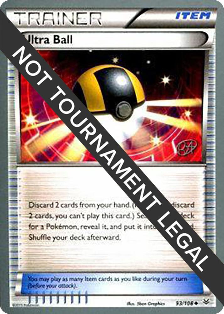 Ultra Ball - 2015 (Rowan Stavenow) 93/108 Uncommon World Championship Decks Pokémon card