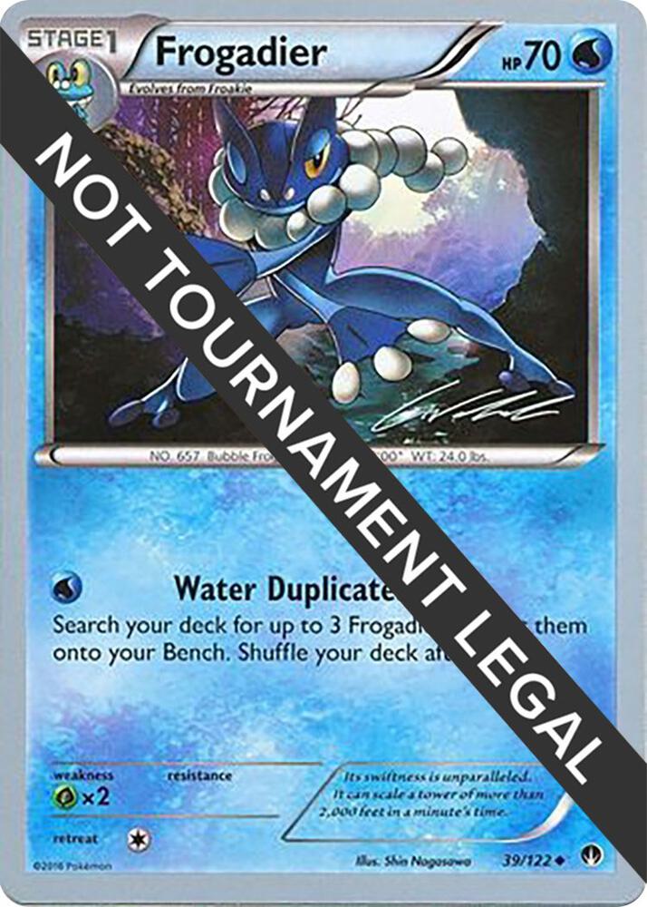 Frogadier - 2016 (Cody Walinski) 39/122 Uncommon World Championship Decks Pokémon card