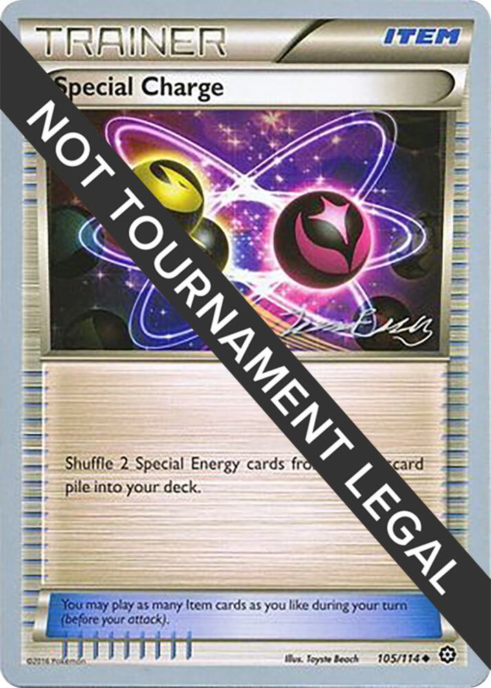 Special Charge - 2016 (Jesper Eriksen) 105/114 Uncommon World Championship Decks Pokémon card
