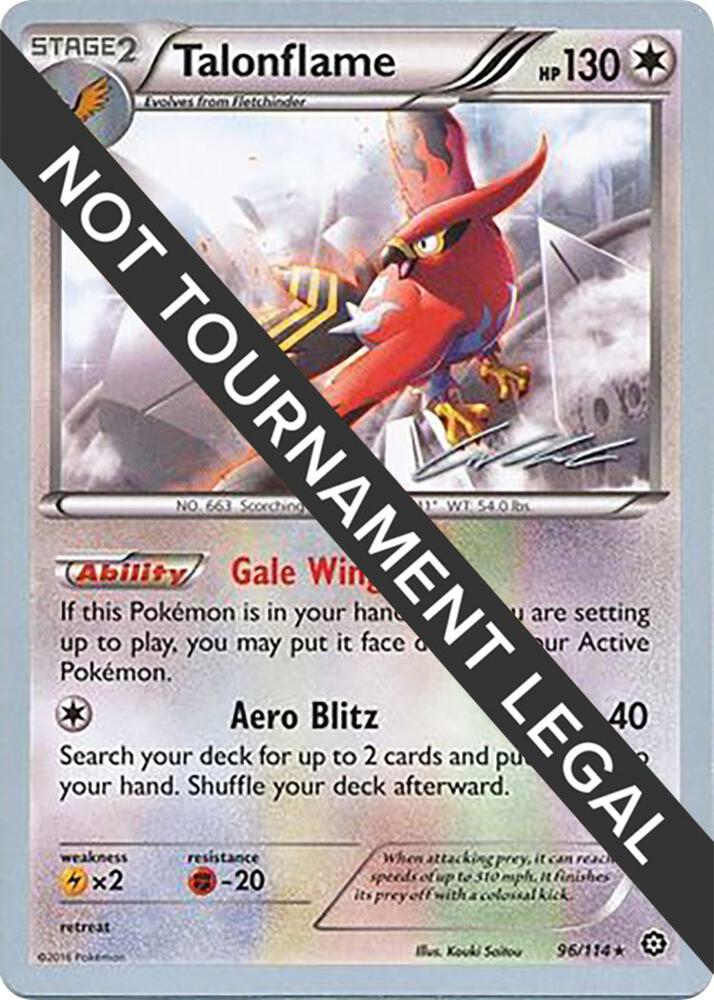 Talonflame - 2016 (Cody Walinski) 96/114 Rare World Championship Decks Pokémon card