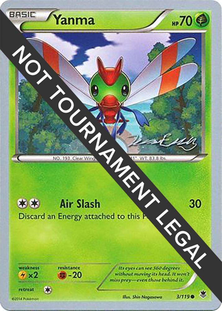 Yanma - 2016 (Jesper Eriksen) 3/119 Common World Championship Decks Pokémon card