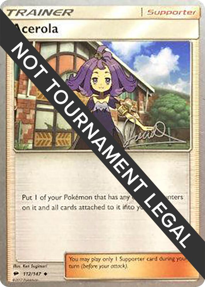 Acerola - 2017 (Diego Cassiraga) 112/147 Uncommon World Championship Decks Pokémon card