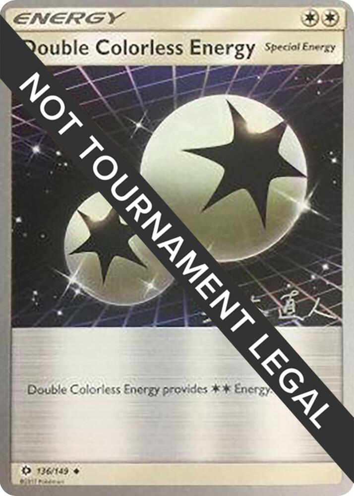 Double Colorless Energy - 2017 (Naoto Suzuki) 136/149 Uncommon World Championship Decks Pokémon card