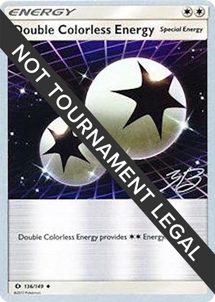 Double Colorless Energy - 2017 (Zachary Bokhari) 136/149 Uncommon World Championship Decks Pokémon card