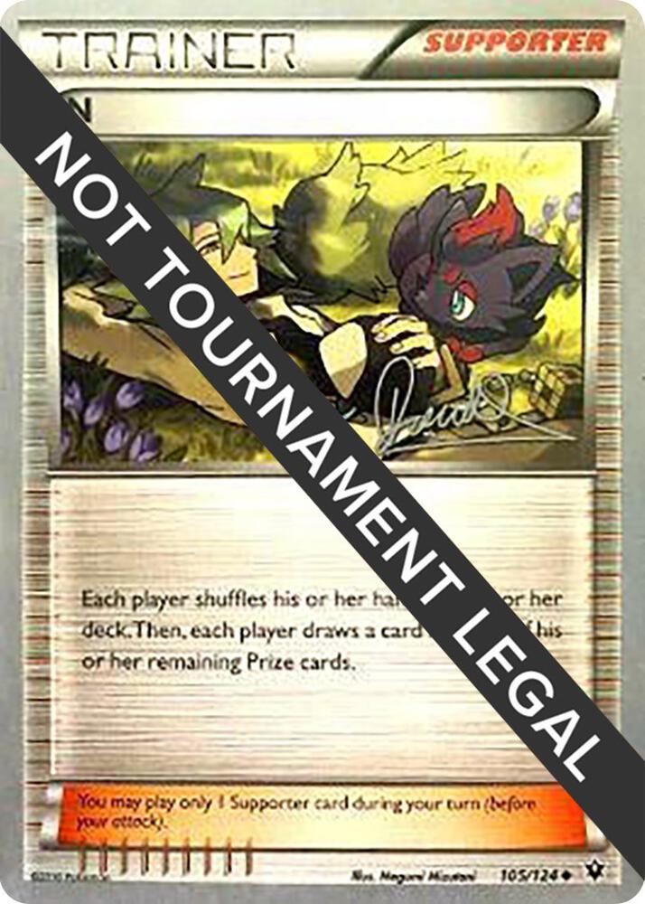 N - 2017 (Diego Cassiraga) 105/124 Uncommon World Championship Decks Pokémon card