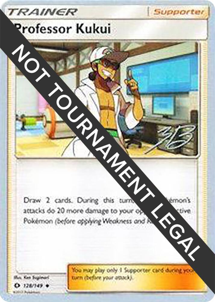 Professor Kukui - 2017 (Zachary Bokhari) 128/149 Uncommon World Championship Decks Pokémon card