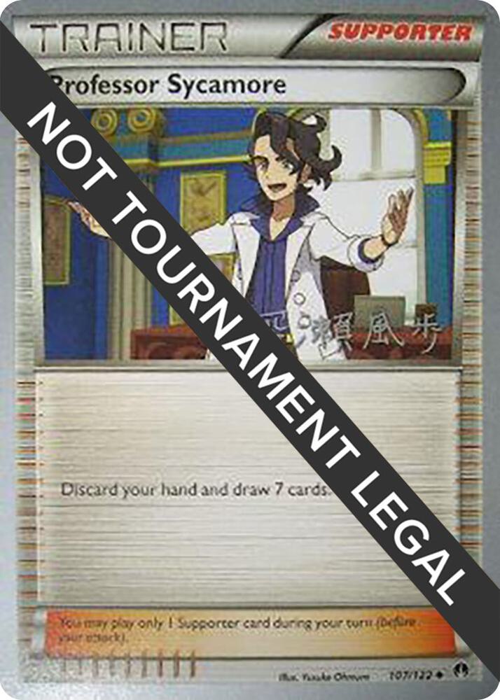 Professor Sycamore - 2017 (Kabu Fukase) 107/122 Uncommon World Championship Decks Pokémon card