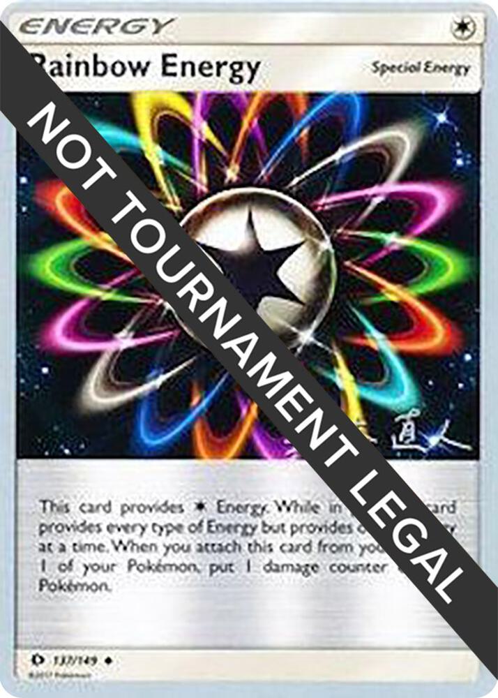 Rainbow Energy - 2017 (Naoto Suzuki) 137/149 Uncommon World Championship Decks Pokémon card