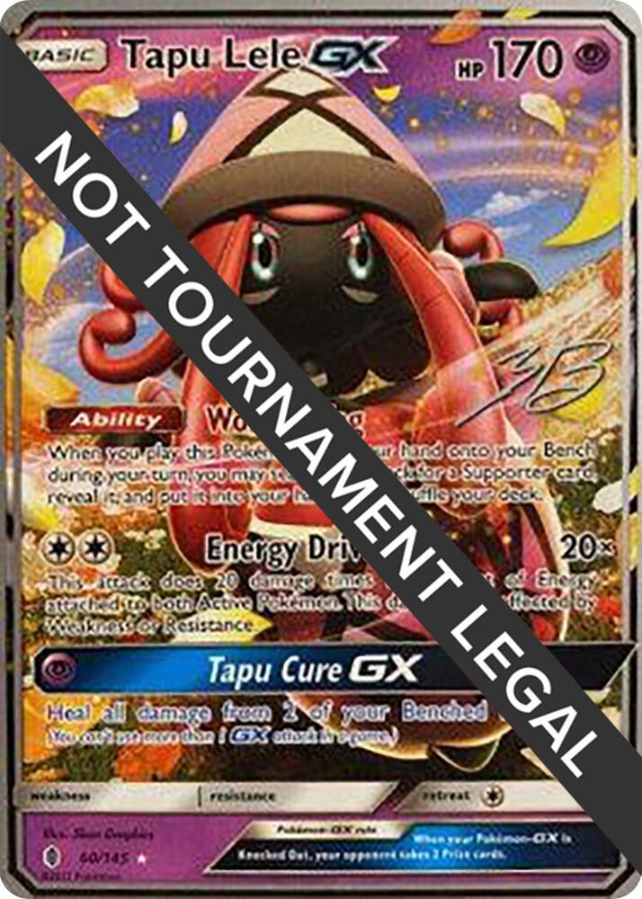 Tapu Lele GX - 2017 (Zachary Bokhari) 60/145 Ultra Rare World Championship Decks Pokémon card
