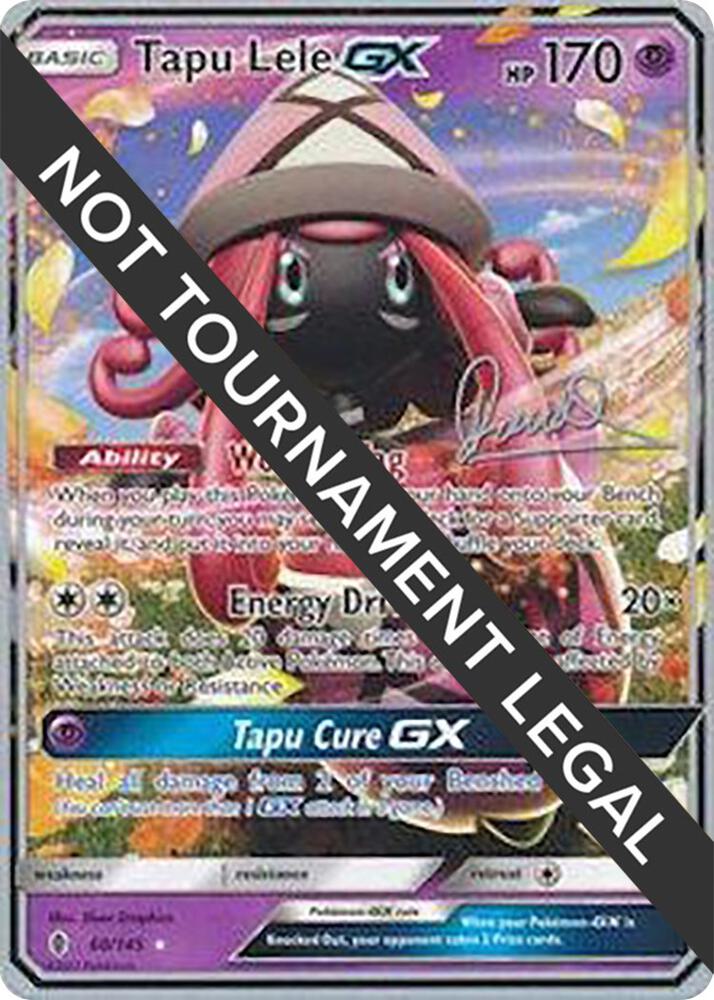 Tapu Lele GX - 2017 (Diego Cassiraga) 60/145 Ultra Rare World Championship Decks Pokémon card