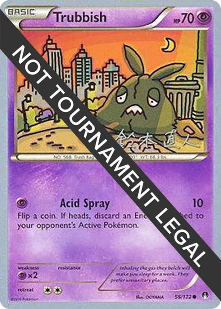 Trubbish - 2017 (Naoto Suzuki) 56/122 Common World Championship Decks Pokémon card