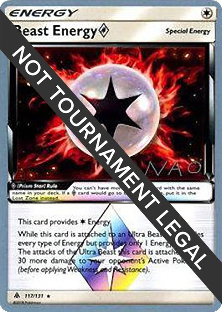 Beast Energy Prism Star - 2018 (Naohito Inoue) 117/131 Uncommon World Championship Decks Pokémon card