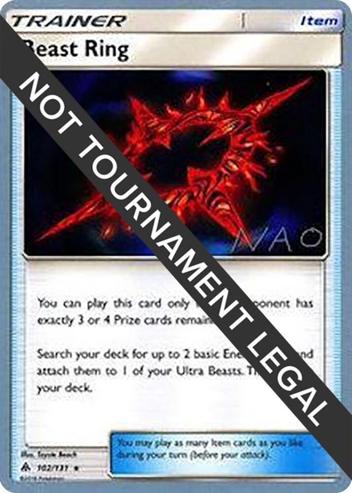 Beast Ring - 2018 (Naohito Inoue) 102/131 Rare World Championship Decks Pokémon card