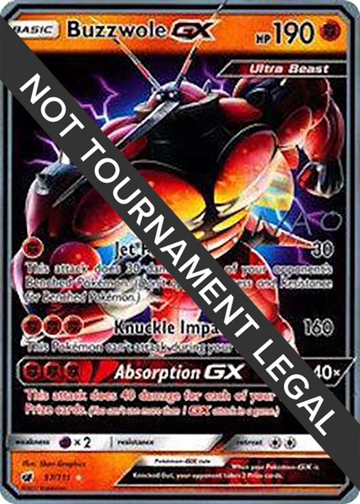 Buzzwole GX - 2018 (Naohito Inoue) 57/111 Ultra Rare World Championship Decks Pokémon card