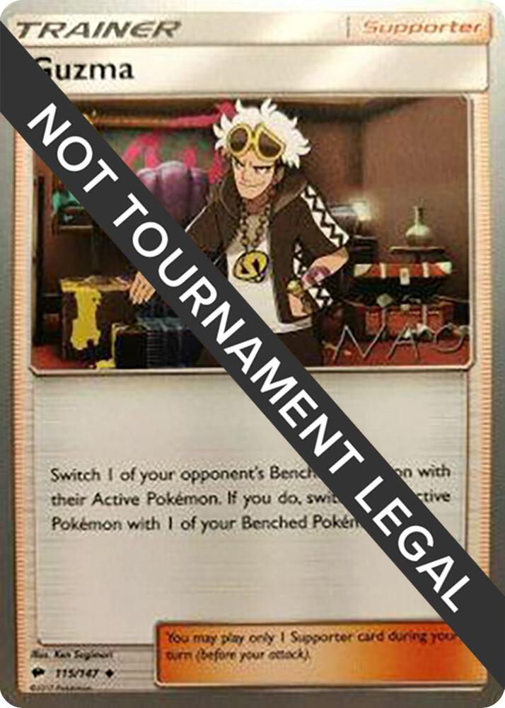 Guzma - 2018 (Naohito Inoue) 115/147 Uncommon World Championship Decks Pokémon card