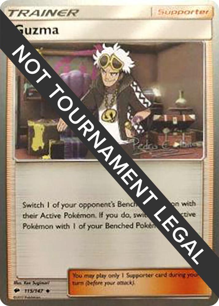 Guzma - 2018 (Pedro Eugenio Torres) 115/147 Uncommon World Championship Decks Pokémon card