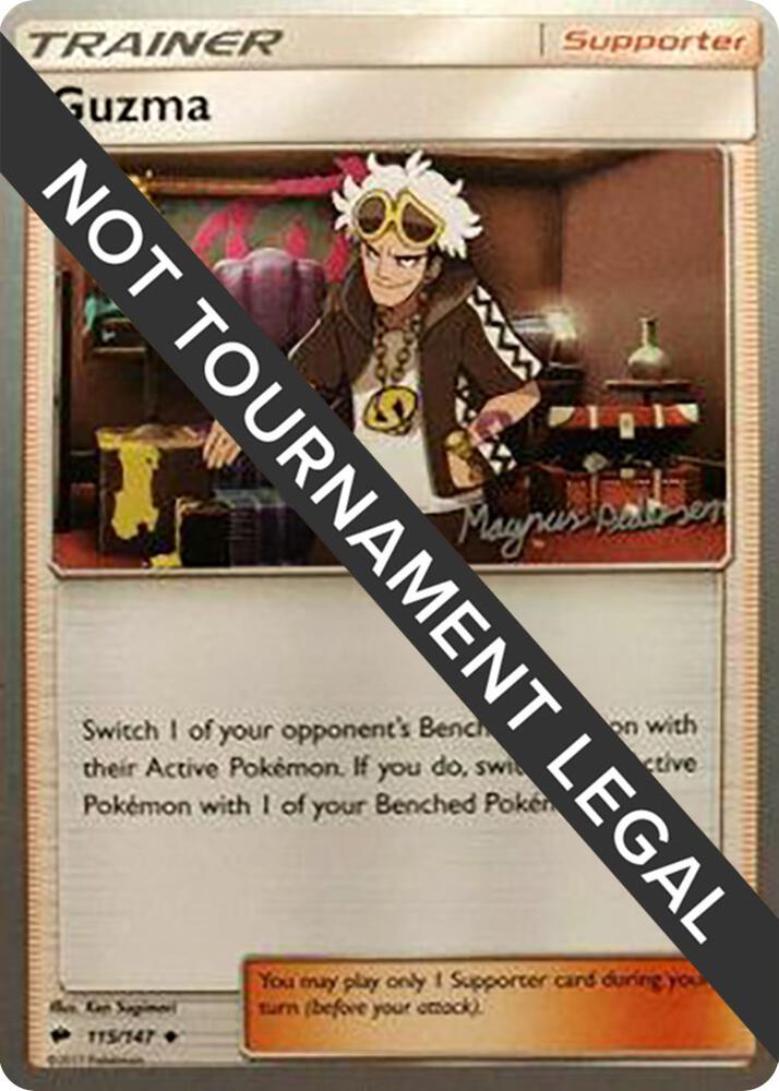 Guzma - 2018 (Magnus Pedersen) 115/147 Uncommon World Championship Decks Pokémon card