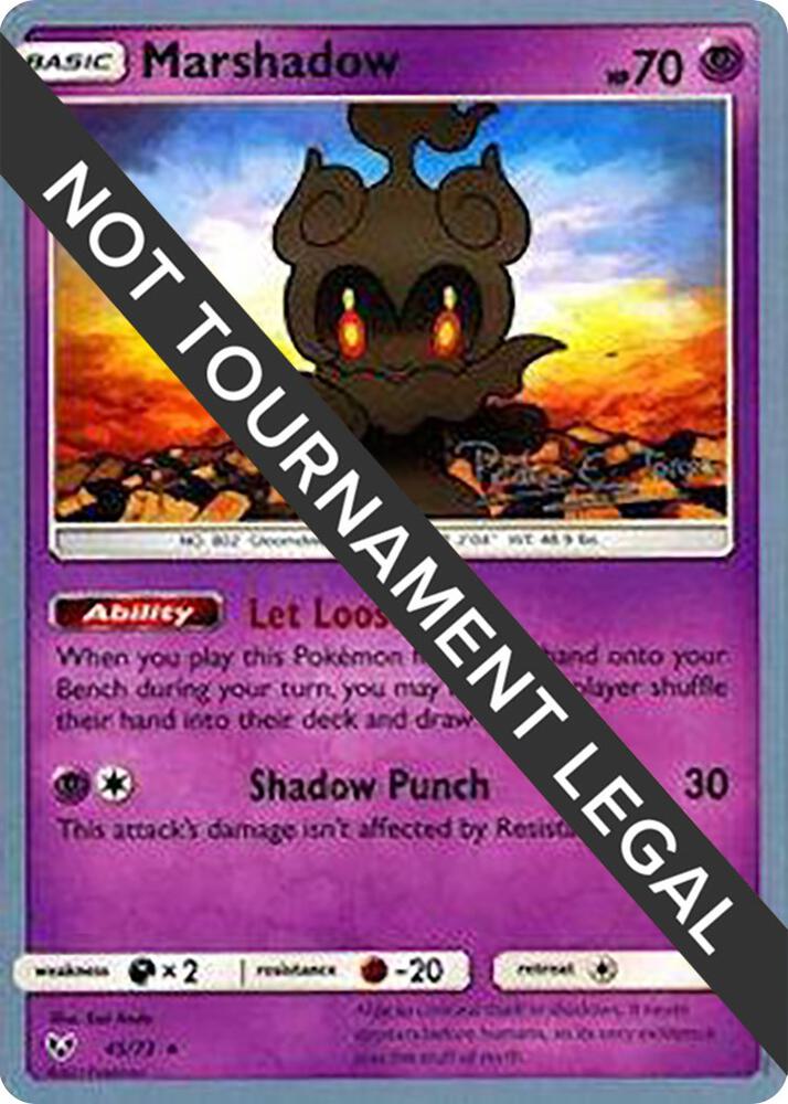 Marshadow - 2018 (Pedro Eugenio Torres) 45/73 Rare World Championship Decks Pokémon card