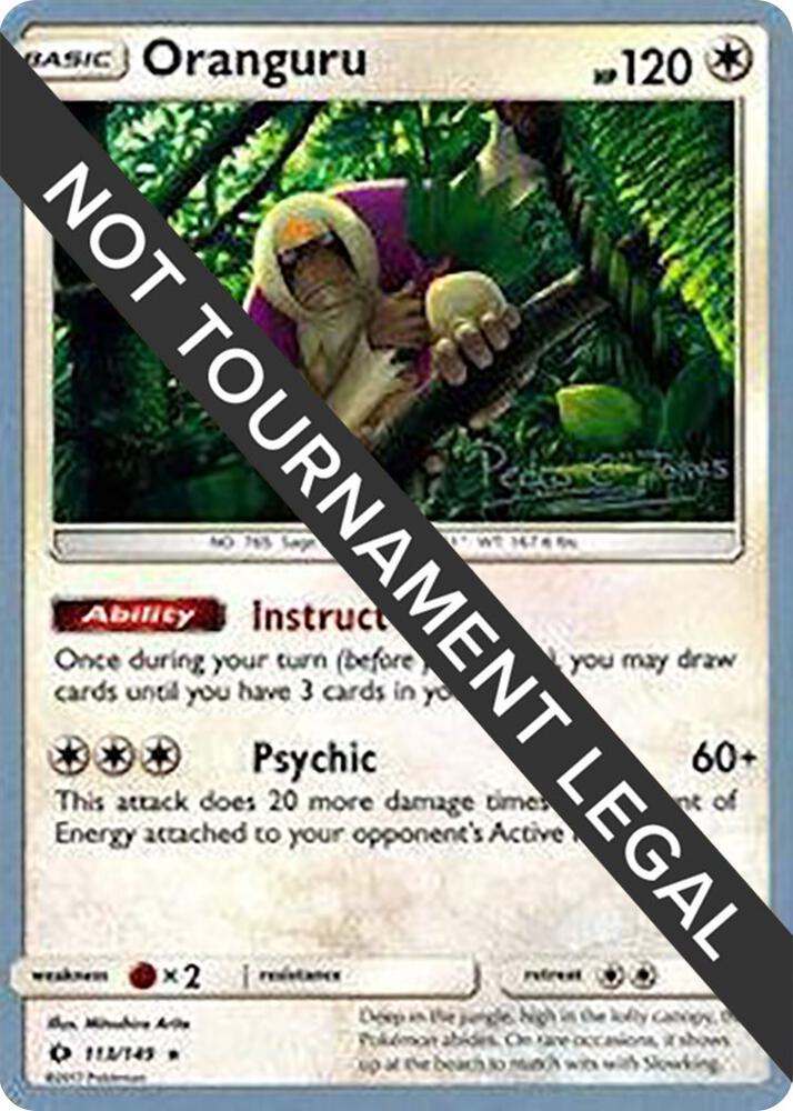 Oranguru - 2018 (Pedro Eugenio Torres) 113/149 Rare World Championship Decks Pokémon card