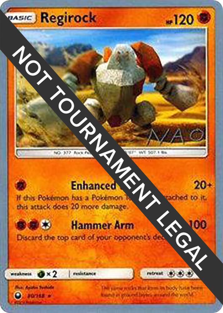 Regirock - 2018 (Naohito Inoue) 80/168 Rare World Championship Decks Pokémon card