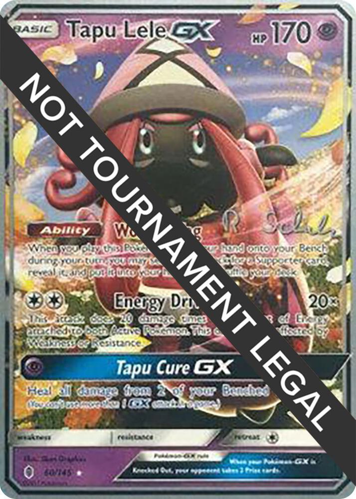 Tapu Lele GX - 2018 (Robin Schulz) 60/145 Ultra Rare World Championship Decks Pokémon card