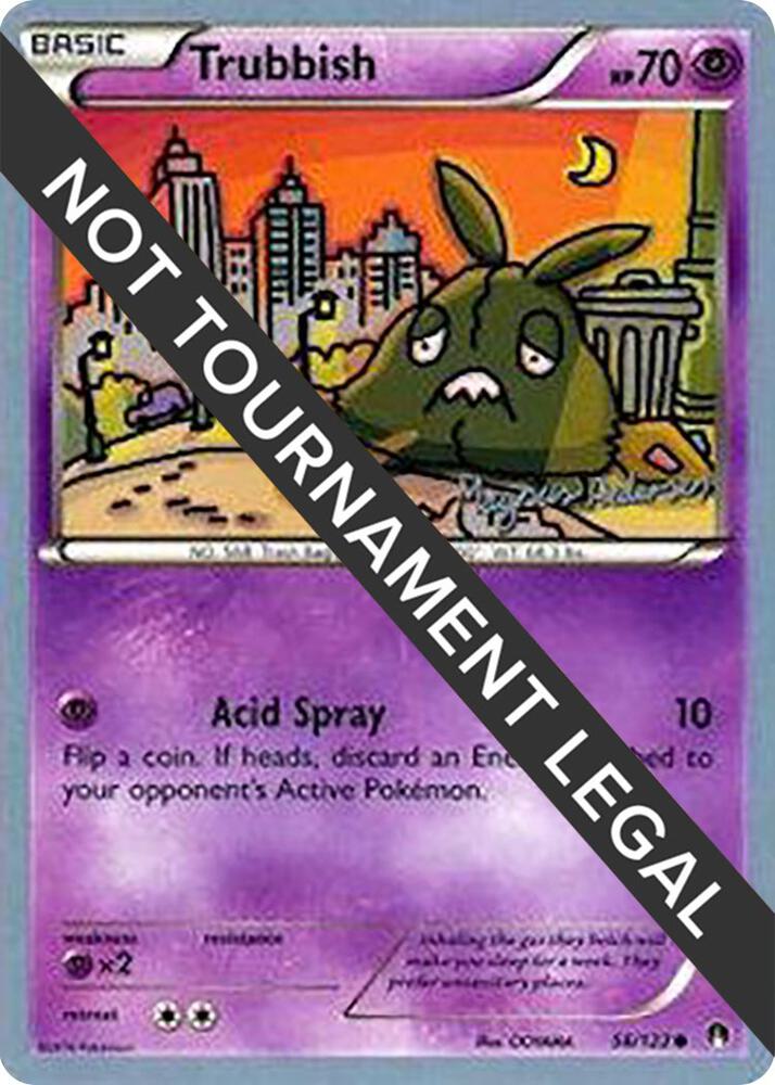 Trubbish - 2018 (Magnus Pedersen) 56/122 Common World Championship Decks Pokémon card