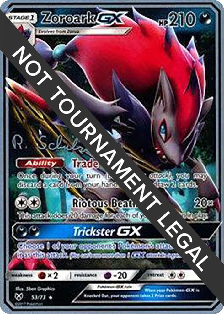 Zoroark GX - 2018 (Robin Schulz) 53/73 Ultra Rare World Championship Decks Pokémon card