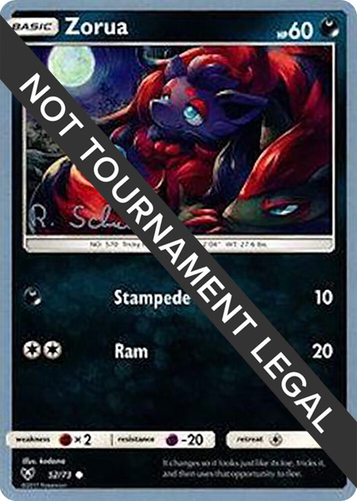 Zorua - 2018 (Robin Schulz) - 52/73 Common World Championship Decks