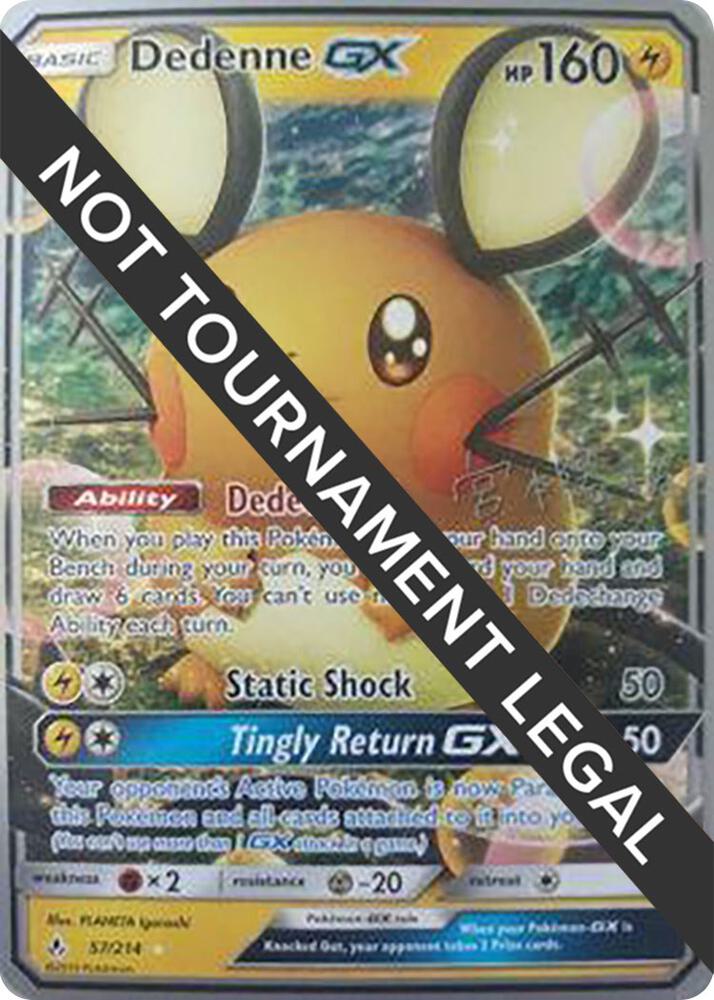 Dedenne GX - 2019 (Haruki Miyamoto) 57/214 Ultra Rare World Championship Decks Pokémon card