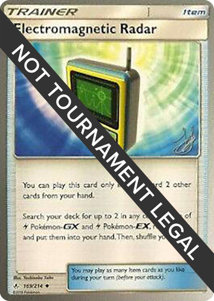 Electromagnetic Radar - 2019 (Henry Brand) 169/214 Uncommon World Championship Decks Pokémon card