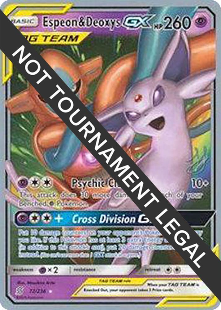 Espeon & Deoxys GX - 2019 (Henry Brand) 72/236 Ultra Rare World Championship Decks Pokémon card