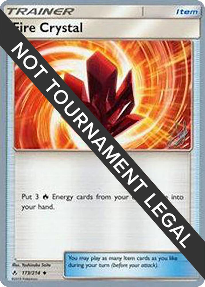 Fire Crystal - 2019 (Henry Brand) 173/214 Uncommon World Championship Decks Pokémon card