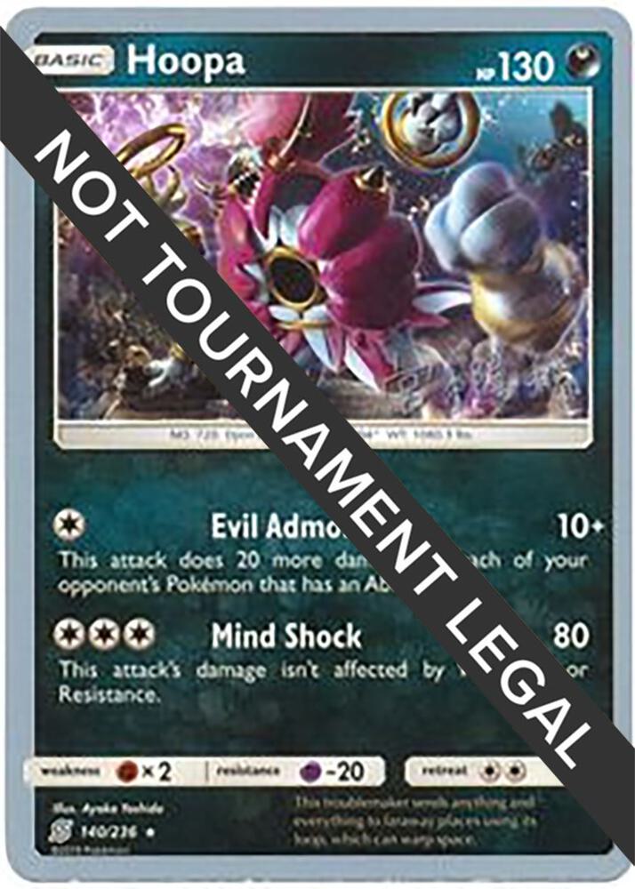 Hoopa - 2019 (Haruki Miyamoto) 140/236 Holo Rare World Championship Decks Pokémon card