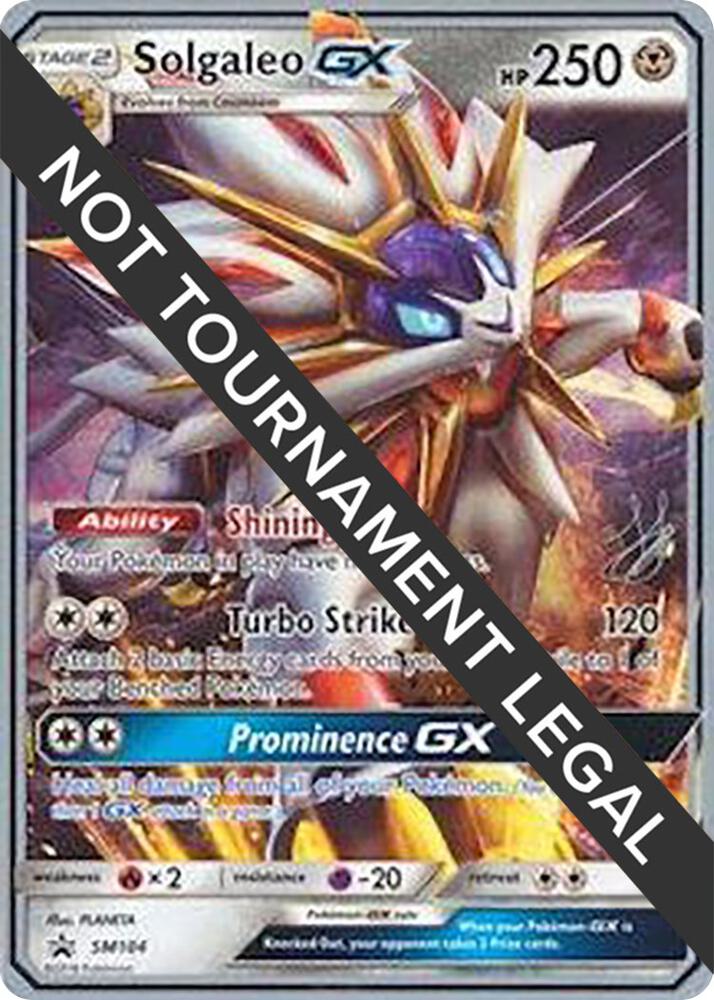 Solgaleo GX - 2019 (Henry Brand) SM104 Promo World Championship Decks Pokémon card