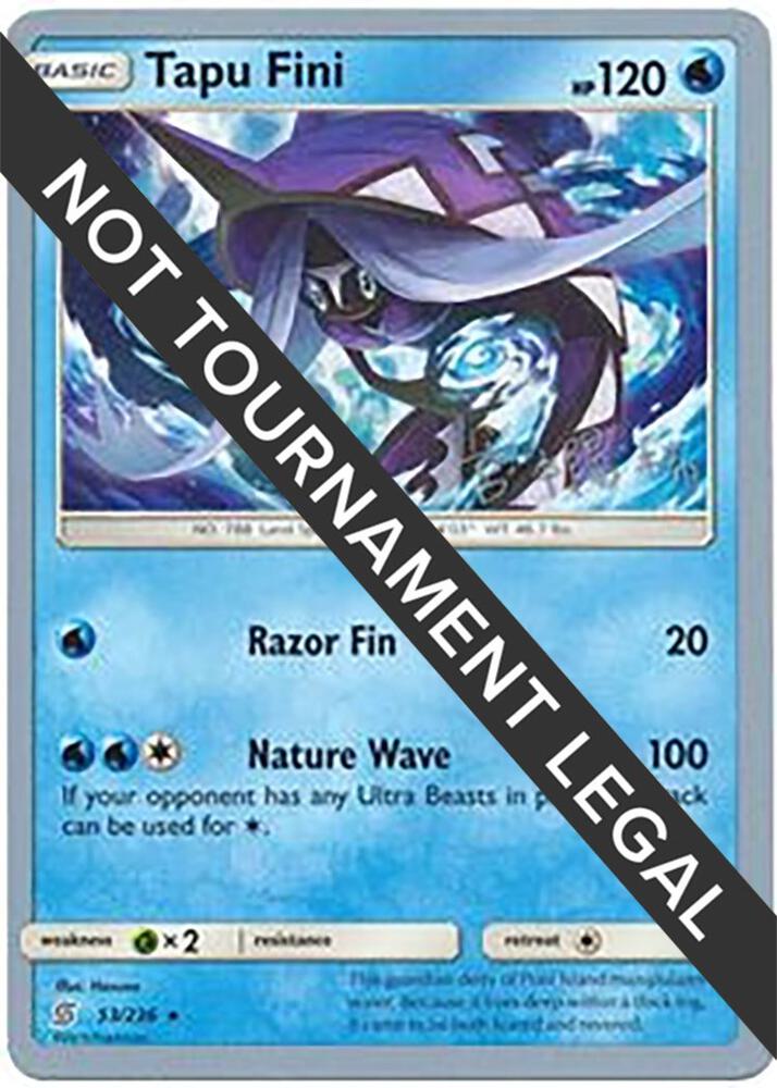 Tapu Fini - 2019 (Haruki Miyamoto) 53/236 Rare World Championship Decks Pokémon card