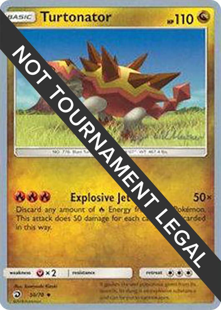 Turtonator - 2019 (Kaya Lichtleitner) 50/70 Uncommon World Championship Decks Pokémon card