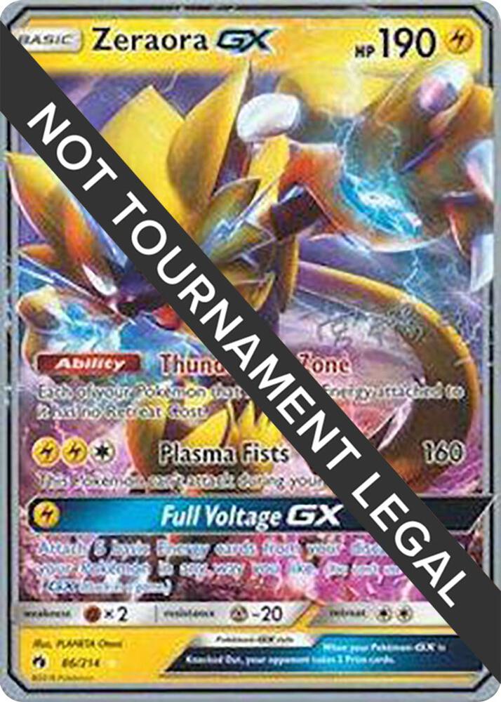 Zeraora GX - 2019 (Haruki Miyamoto) - 86/214 Ultra Rare World Championship Decks